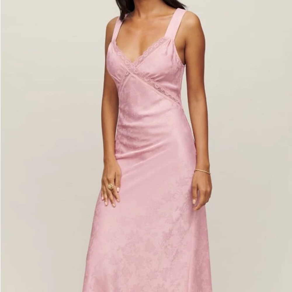 Reformation Provence Silk Midi Dress